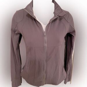 Sunzel Gray zipper Jacket - 2 gray.  Nylon spandex   , Fitted